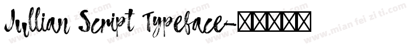 Jullian Script Typeface字体转换